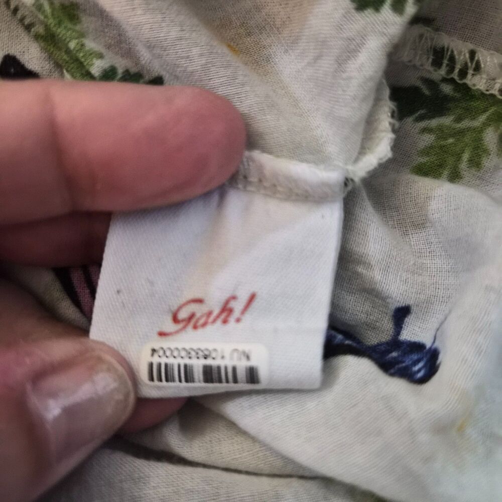 Lisa Says Gah Tessa Button Down (Vegetable/Farmers Market Print) Sz XS NWOT - Picture 3 of 5